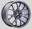 BBS CH-R 18x8 5x100 ET38 Satin Titanium Polished Rim Protector Wheels -70mm PFS/Clip Required