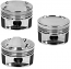 Manley 08+ Mitsubishi Evo X (4B11T) 94mm Stroker 86.5mm +0.5mm Bore 9.0:1 Dish Piston Set with Rings