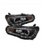 Spyder Projector Xenon HID - LED Halo Black Headlights - EVO X
