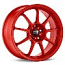 O.Z. Alleggerita HLT 18" Rims Red Painted - EVO X