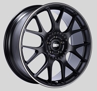 BBS CH-R 20x8.5 5x114.3 ET38 Satin Black Polished Rim Protector Wheels -82mm PFS/Clip Required