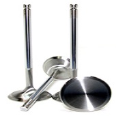 GSC Chrome Polished Super Alloy Exhaust Valve Set of 8 - 30mm Head (+1mm) - EVO X